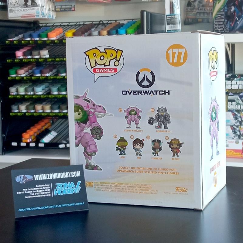 POP GAMES - OVERWATCH MEKA 6” WITH D.VA DRIVER 177 (OCCASIONE STOCK)
