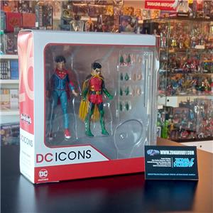 DC ICONS - ROBIN & SUPERBOY 2-PCK (OCCASIONE STOCK)