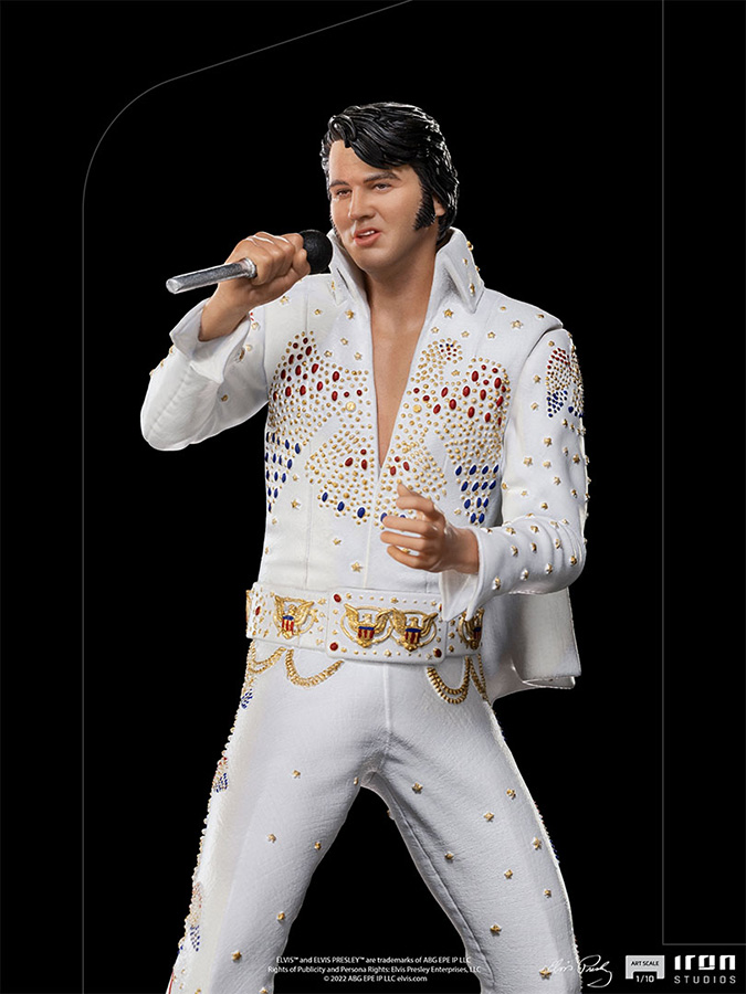 1/10 IRON STUDIOS - ELVIS PRESLEY 1973 ART STATUE