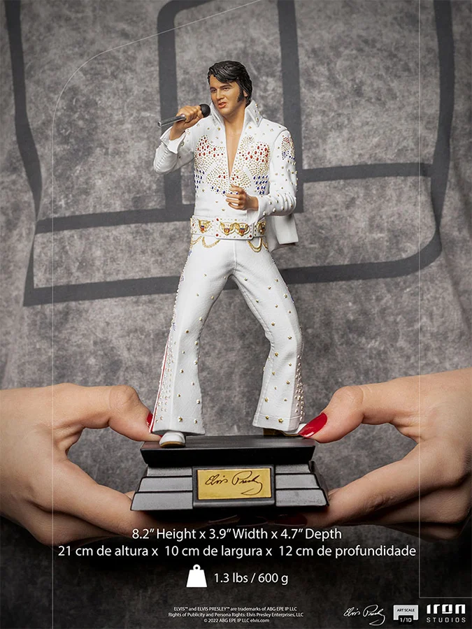 1/10 IRON STUDIOS - ELVIS PRESLEY 1973 ART STATUE