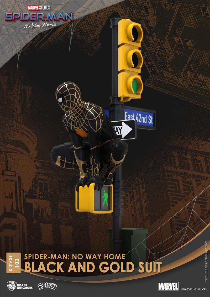D-STAGE - SPIDER-MAN NWH BLACK/GOLD SUIT