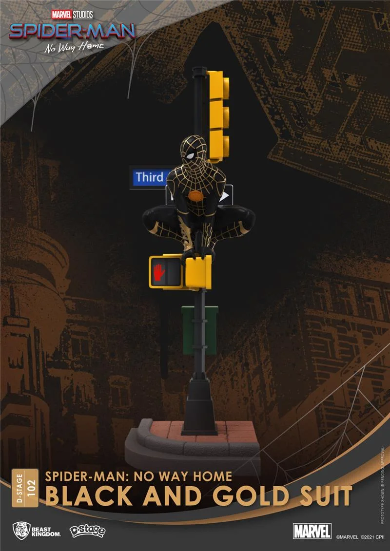 D-STAGE - SPIDER-MAN NWH BLACK/GOLD SUIT