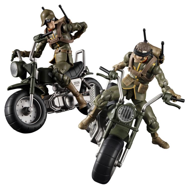 MS GUNDAM ZEON SOLDIER + MOTROCYCLE SET