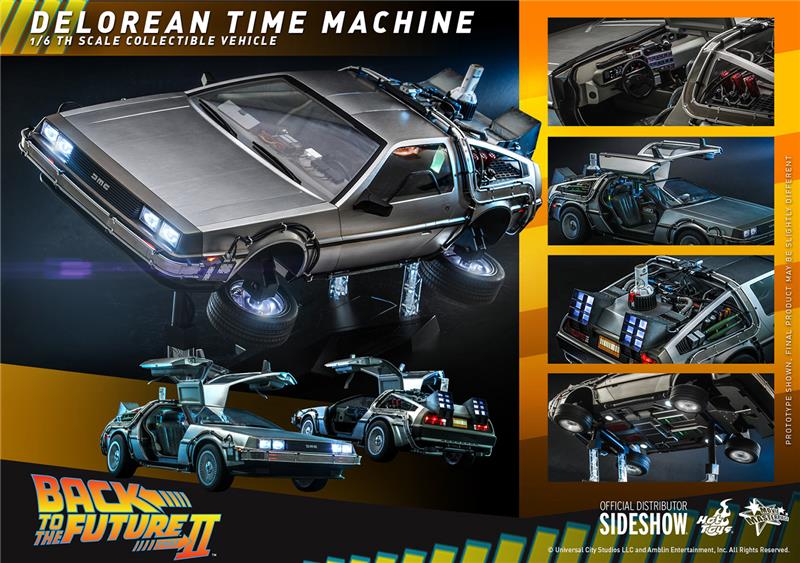 1/6 BACK TO THE FUTURE 2: DELOREAN TIME MACHINE