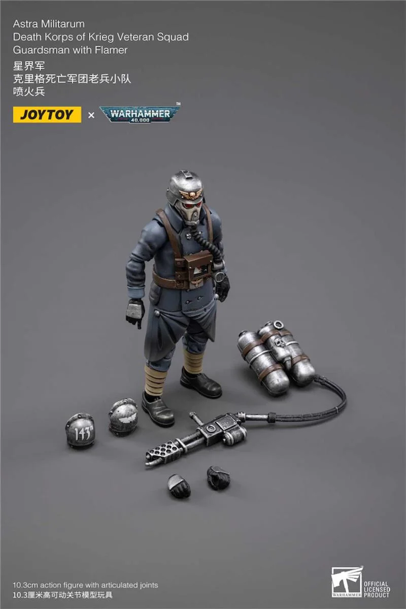 WH40K DEATH KORPS OF KRIEG VET W/ FLAMER