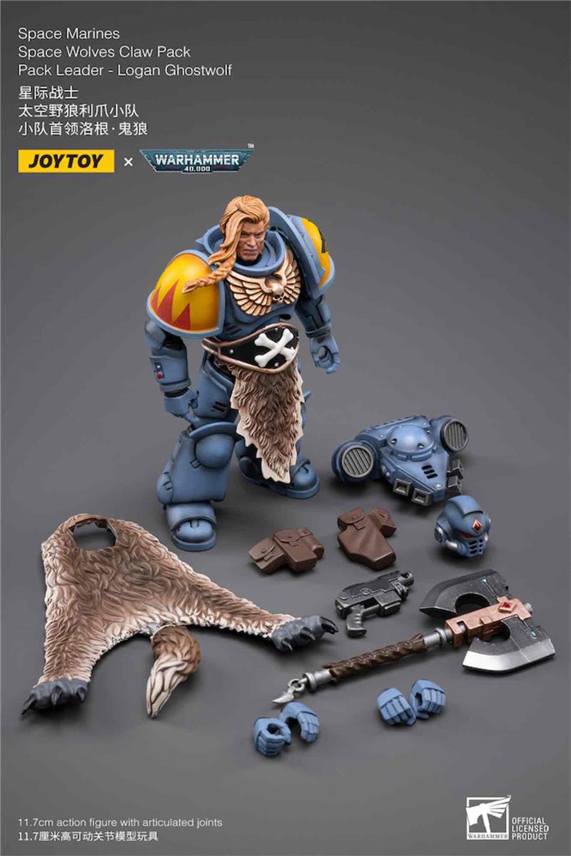 WH40K SPACE WOLVES CLAW LEADER LOGAN GH