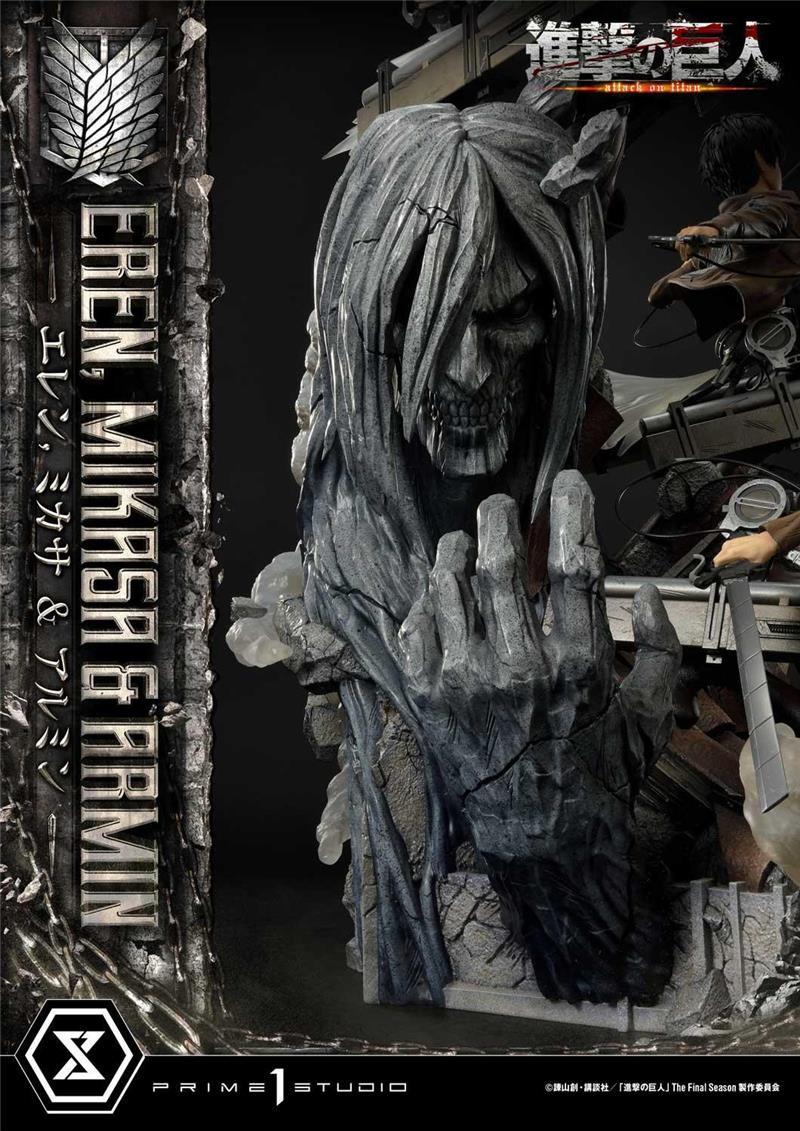 1/4 ATTAC ON TITAN - EREN MIKASA ARMIN PREMIUM STATUE