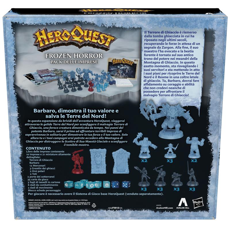 HEROQUEST FROZEN HORROR EDIZIONE ITALIANA