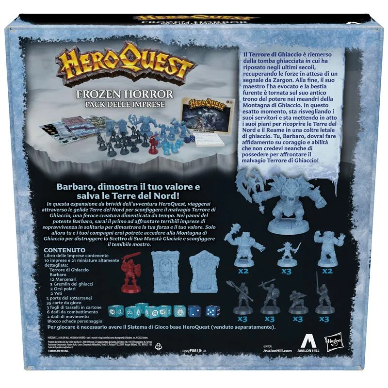 HEROQUEST FROZEN HORROR EDIZIONE ITALIANA