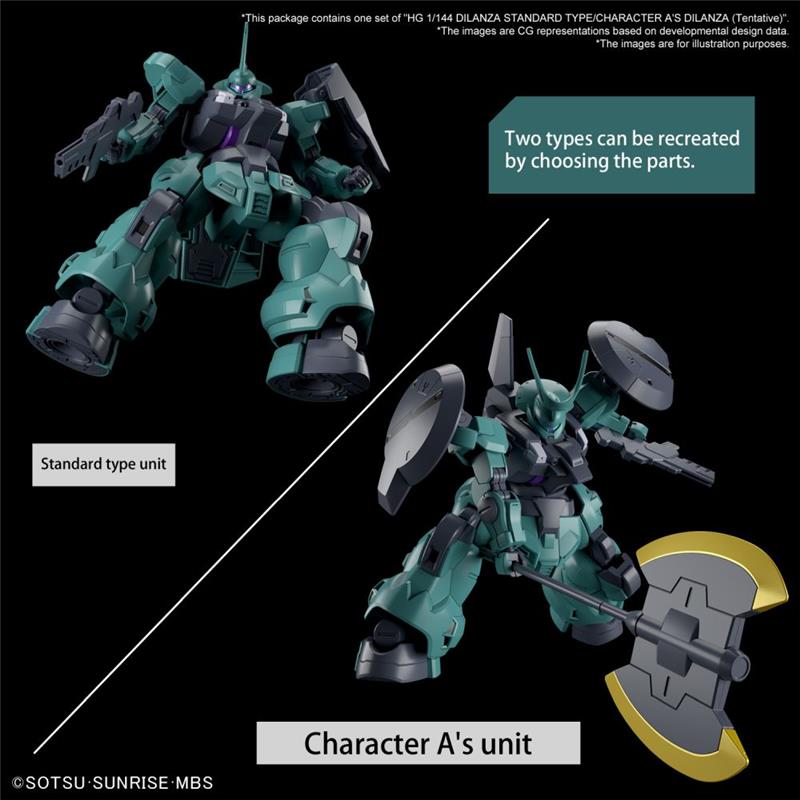 HG 1/144 - DILANZA STANDARD TYPE/CHARACT A