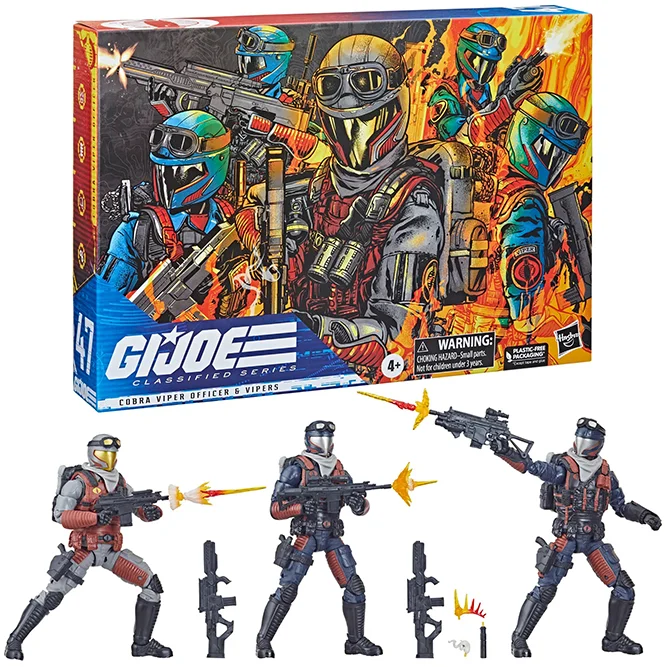 G.I. JOE COBRA VIPER OFFICER & VIPERS