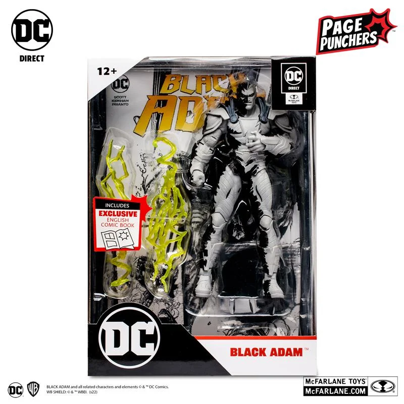 DC PAGE PUNCHERS BLACK ADAM LINE ART VRT