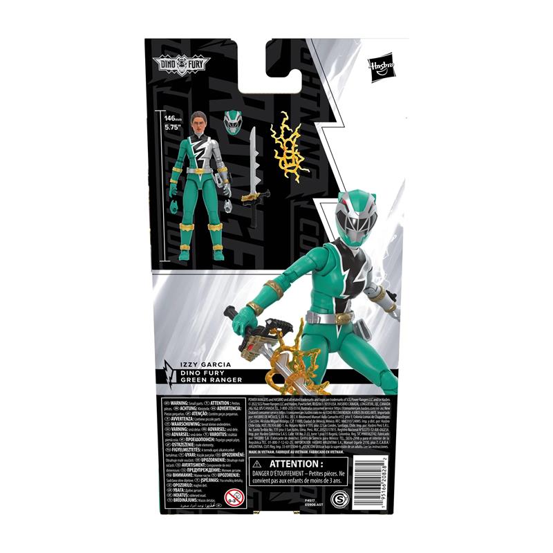 POWER RANGERS - DINO FURY GREEN RANGER