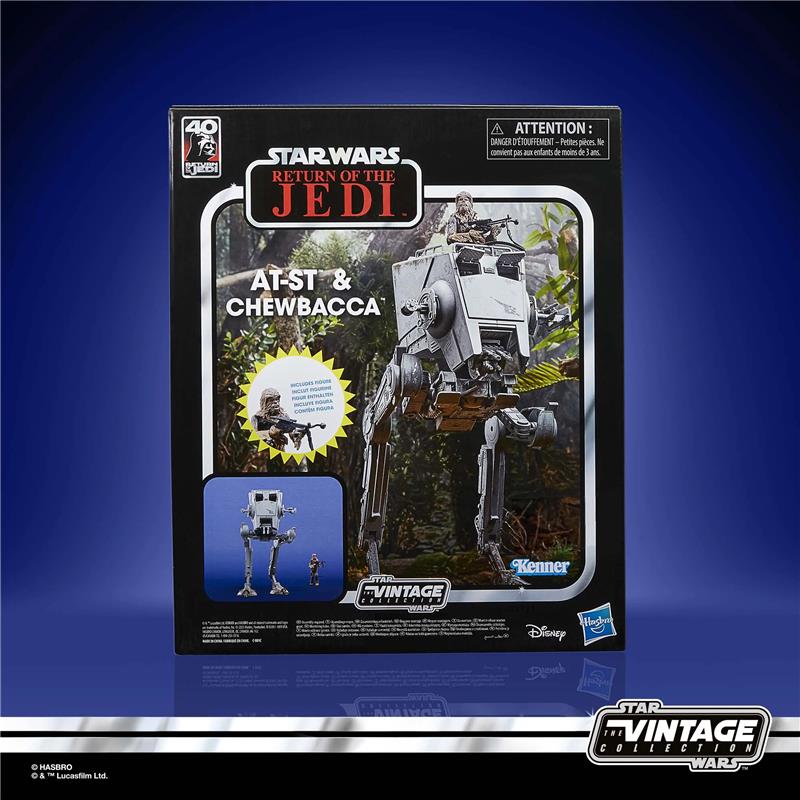 STAR WARS VINTAGE ROJ AT-ST & CHEWBACCA