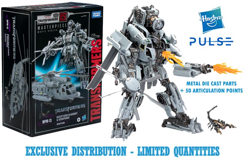 TRANSFORMERS MPM-13 DECEPTICON BLACKOUT AND SCORPONOK