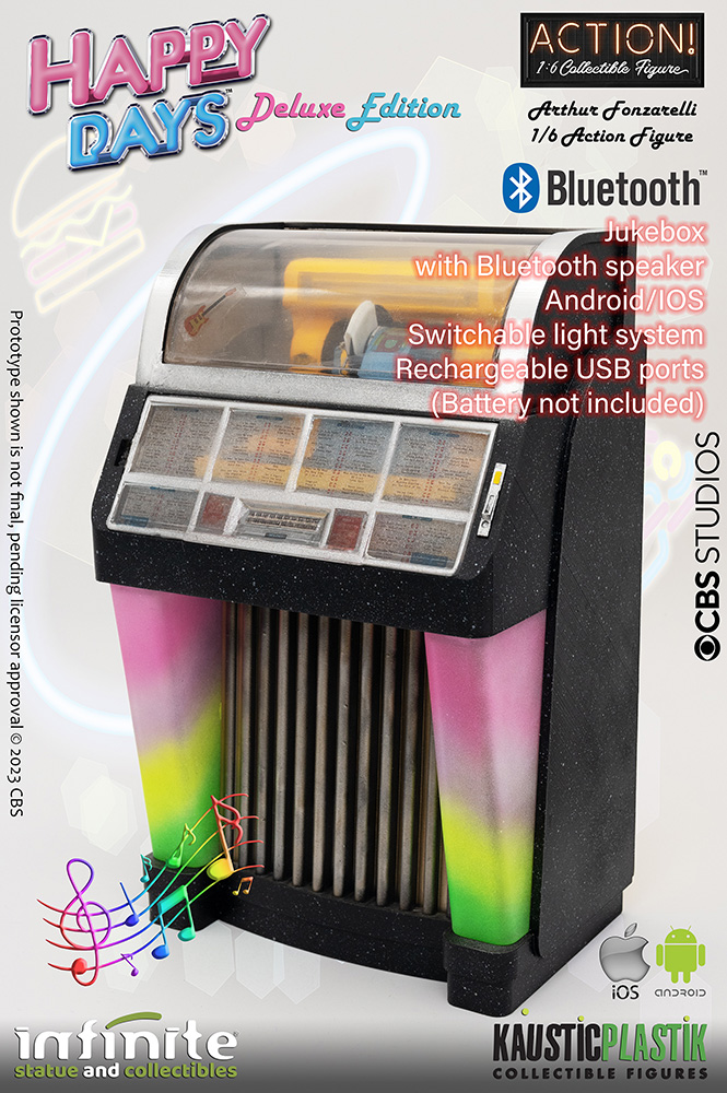 1/6 HAPPY DAYS - FONZIE W/JUKE-BOX DLX