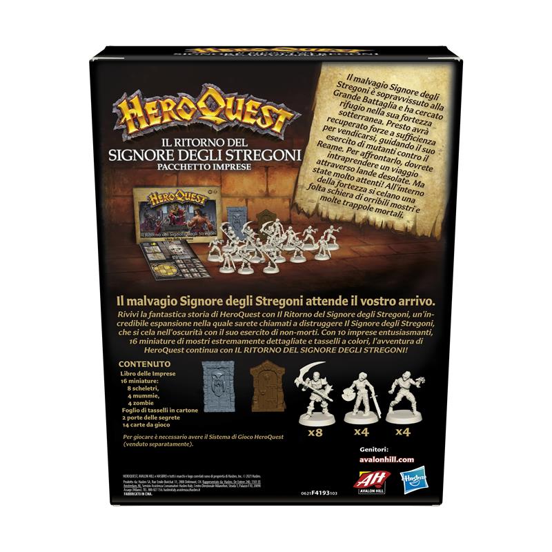 HEROQUEST RITORNO SIGNORE DEGLI STREGONI