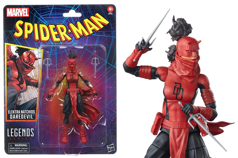 MARVEL LEGENDS - VINTAGE SPIDER-MAN ELEKTRA DAREDEVIL