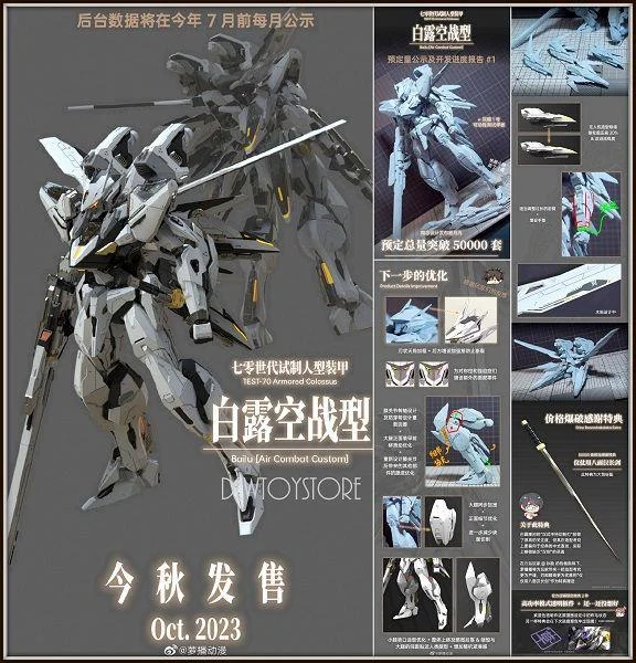 RB-P-01 ARMORED COLOSSUS BAILU AIR COMBAT CUSTOM - MODEL KIT