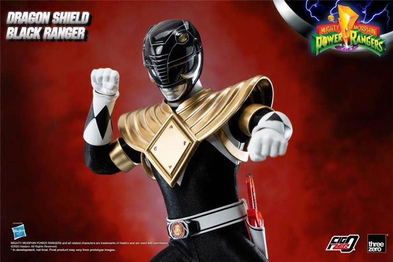 1/6 THREEZERO - MMPR DRAGON SHIELD BLACK RANGER