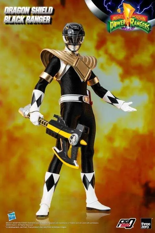 1/6 THREEZERO - MMPR DRAGON SHIELD BLACK RANGER