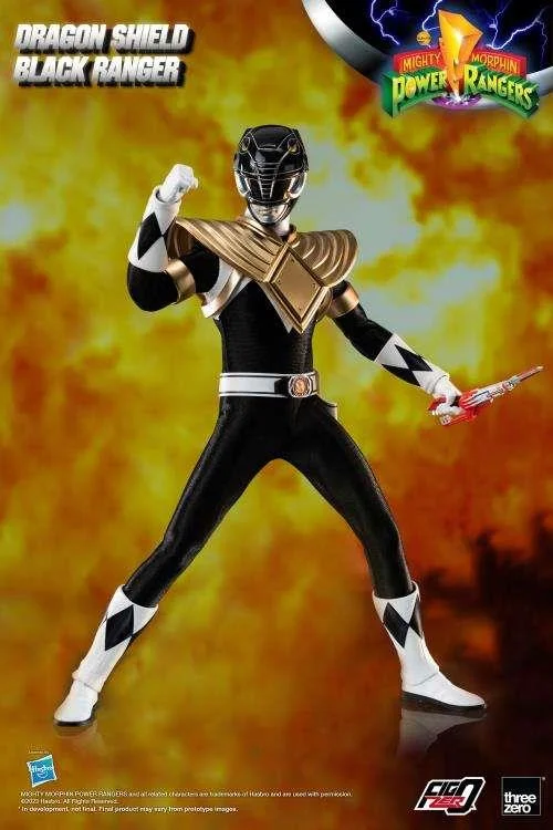 1/6 THREEZERO - MMPR DRAGON SHIELD BLACK RANGER