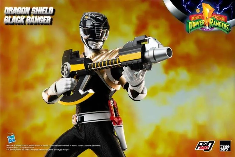 1/6 THREEZERO - MMPR DRAGON SHIELD BLACK RANGER