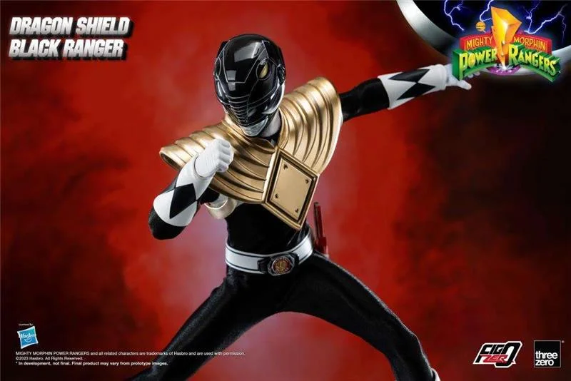 1/6 THREEZERO - MMPR DRAGON SHIELD BLACK RANGER
