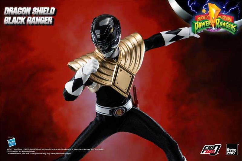 1/6 THREEZERO - MMPR DRAGON SHIELD BLACK RANGER