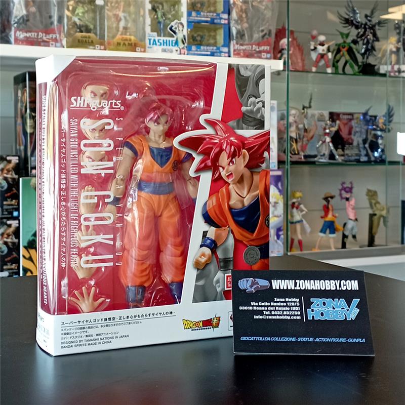S.H. FIGUARTS - DRAGON BALL SUPER - SUPER SAIYAN GOD SON GOKU (SAIYAN GOD OF VIRTUE)