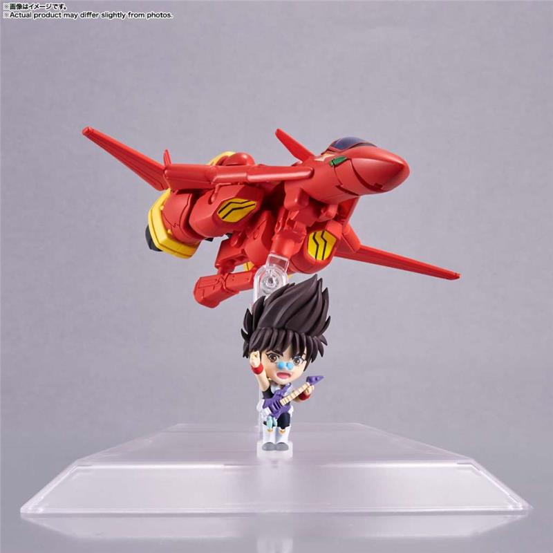 TINY SESSION - MACROSS 7 VF-19 CUSTOM FIRE VALKYRIE WITH BASARA NEKKI