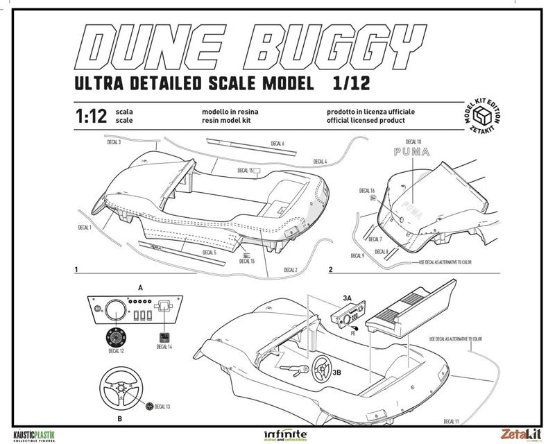 DUNE BUGGY MODEL KIT 1/12
