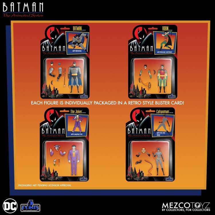 5 POINTS - BATMAN THE ANIMATED SERIE ACTION FIGURE SET(4)