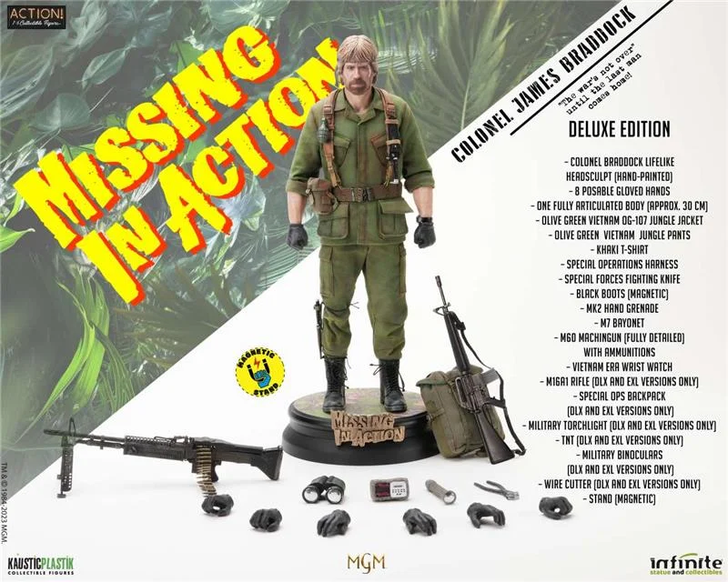 1/6 ACTION FIGURE - MISSING IN ACTION COLONEL JAMES BRADDOCK DELUXE EDITION