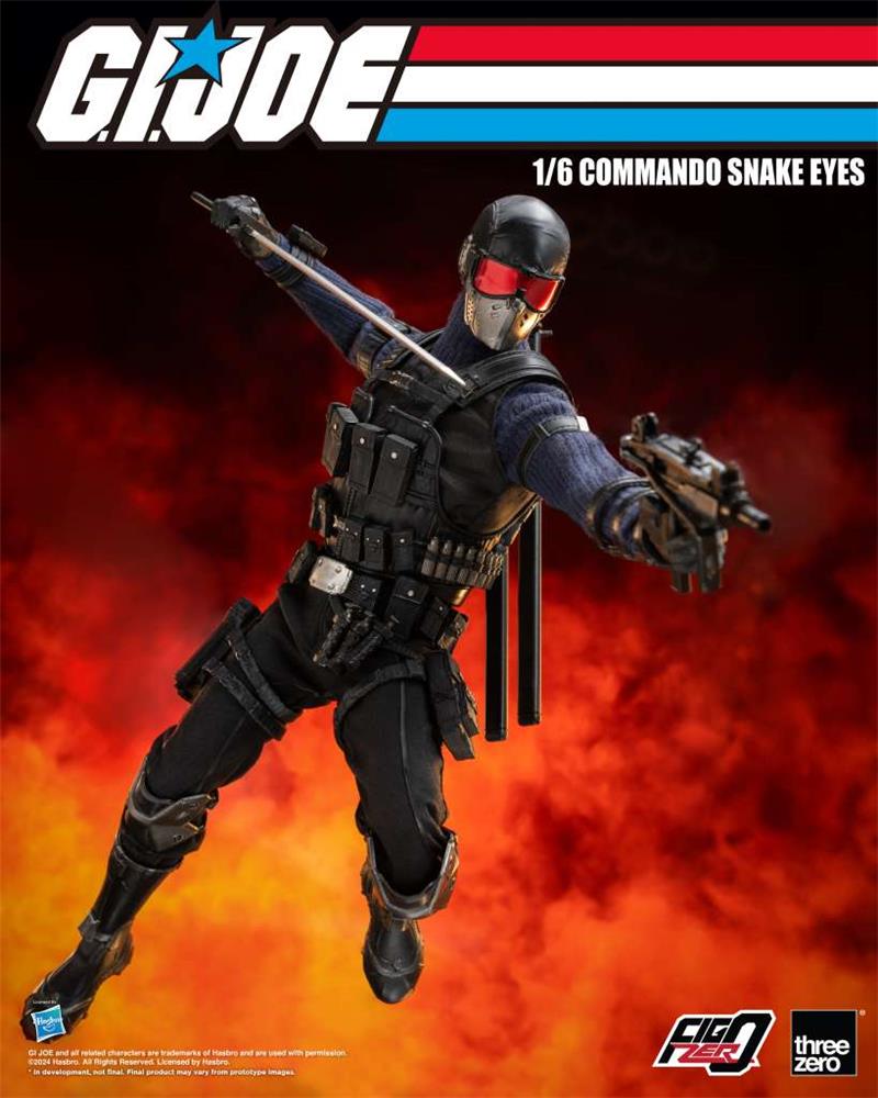 1/6 THREEZERO - G.I. JOE COMMANDO SNAKE EYES