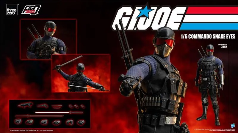 1/6 THREEZERO - G.I. JOE COMMANDO SNAKE EYES