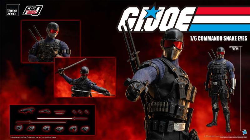 1/6 THREEZERO - G.I. JOE COMMANDO SNAKE EYES
