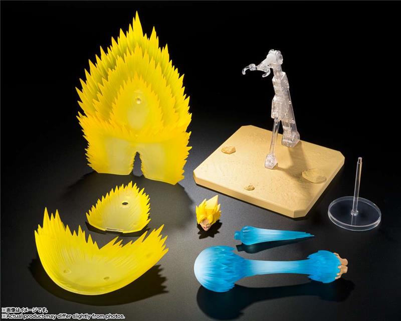 s.h. figuarts - dragon ball z ss son goku teleport kamehameha effect parts