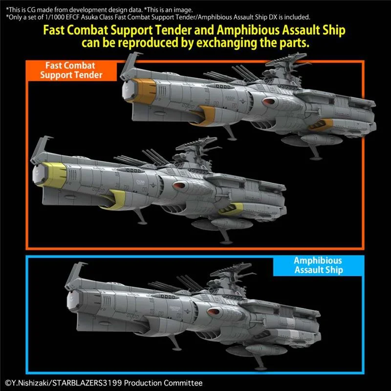 1/1000 YAMATO EFCF ASUKA CLASS TENDER AMPHIBIOUS ASS SHIP DX
