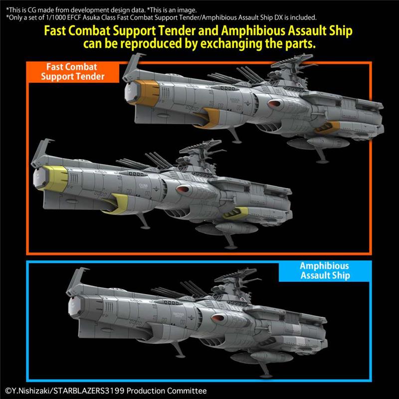 1/1000 YAMATO EFCF ASUKA CLASS TENDER AMPHIBIOUS ASS SHIP DX