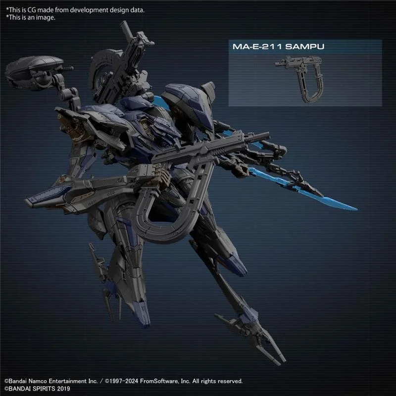 30MM ARMORED CORE VI SCHNEIDER NACHTREIHER/40E STEEL HAZE
