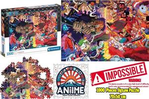 ANIME PUZZLE COLLECTION - ONE PIECE: THE BRAWL - IMPOSSIBLE JIGSAW PUZZLE 1000 PCS