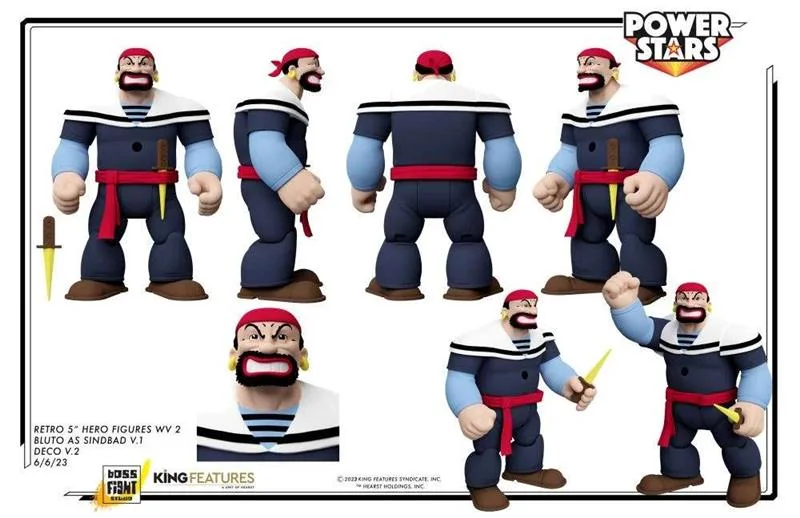 POPEYE POWER STARS BLUTO SINDBAD