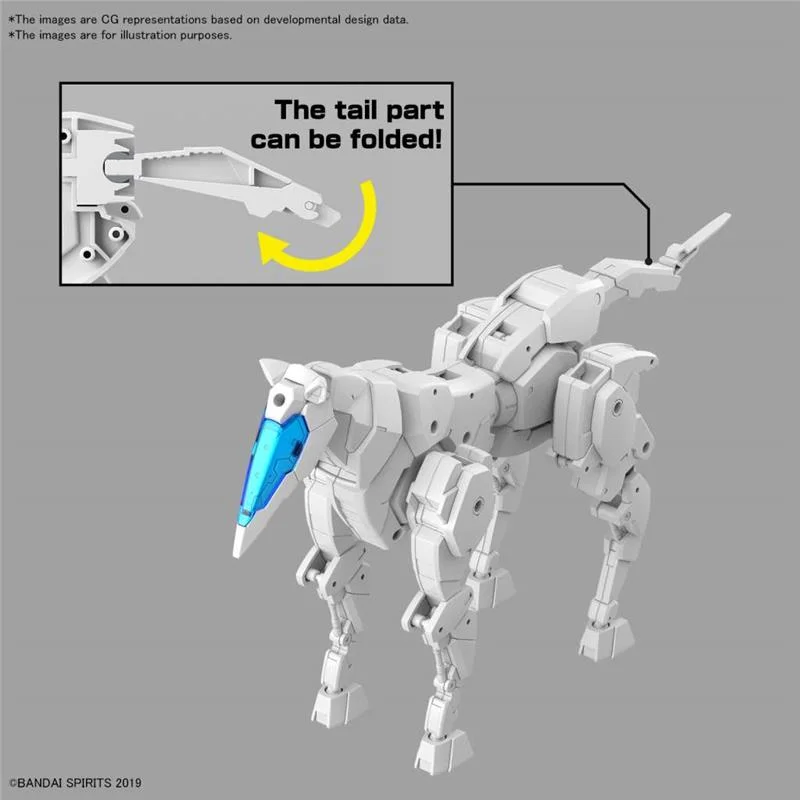 1/144 30MM EX ARM VEHI HORSE MECHA WHITE