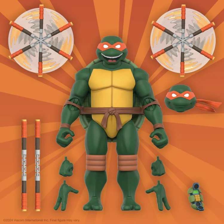 TMNT ULTIMATES! W12 MICHELANGELO ANIMATED 2003