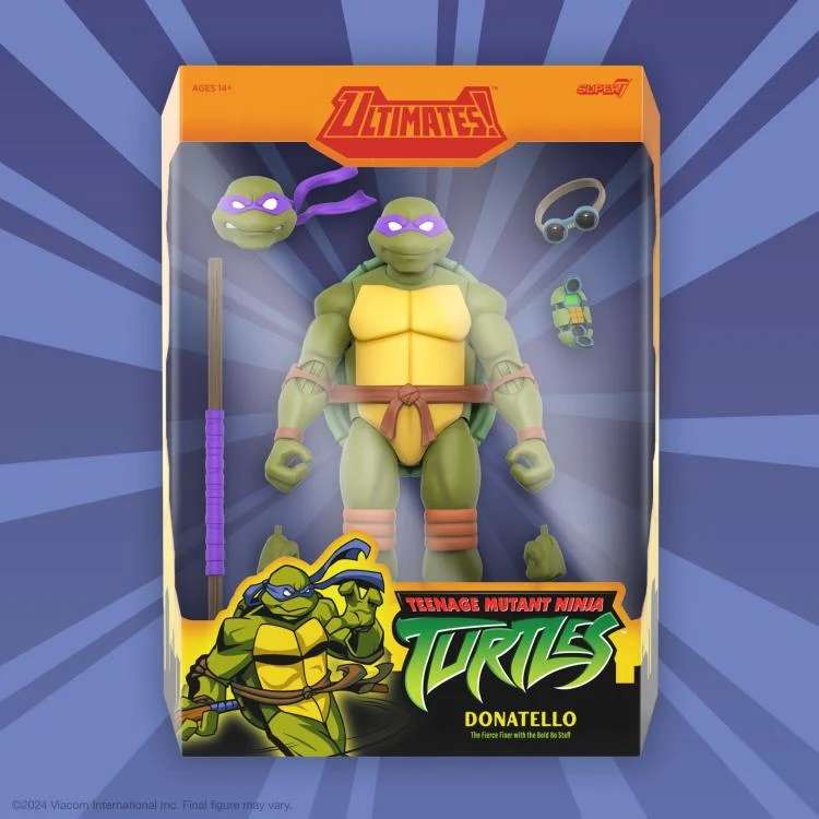 TMNT ULTIMATES! W12 DONATELLO ANIMATED 2003