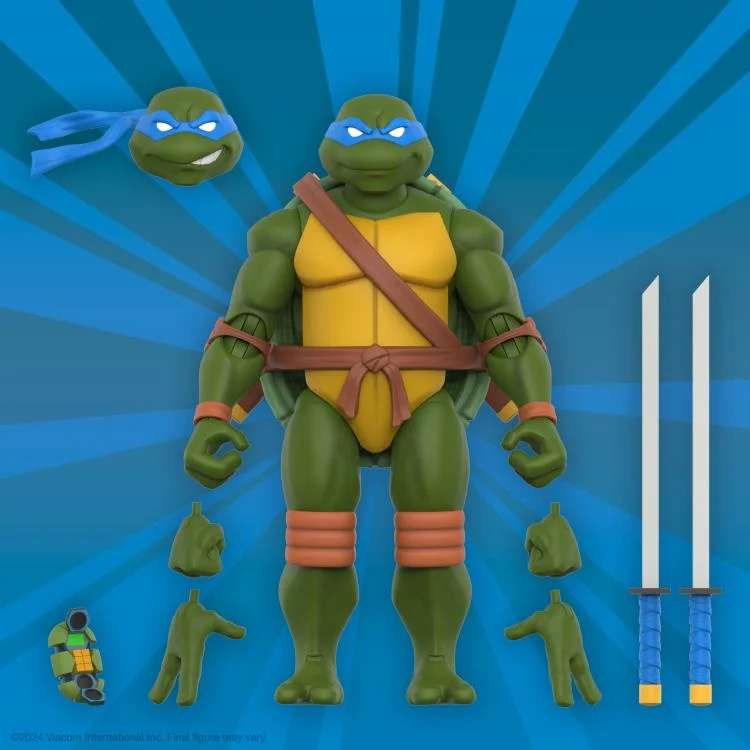 TMNT ULTIMATES! W12 LEONARDO ANIMATED 2003