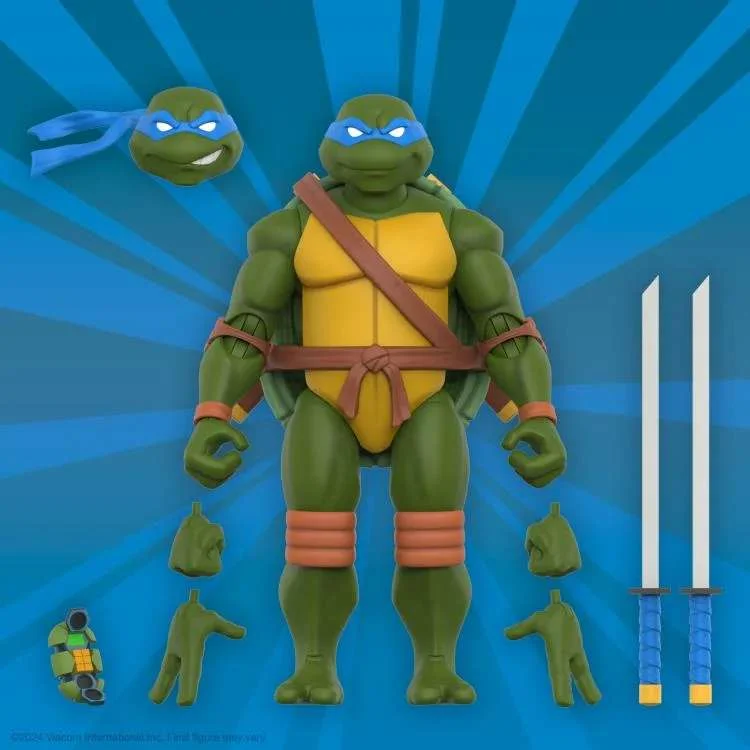TMNT ULTIMATES! W12 LEONARDO ANIMATED 2003