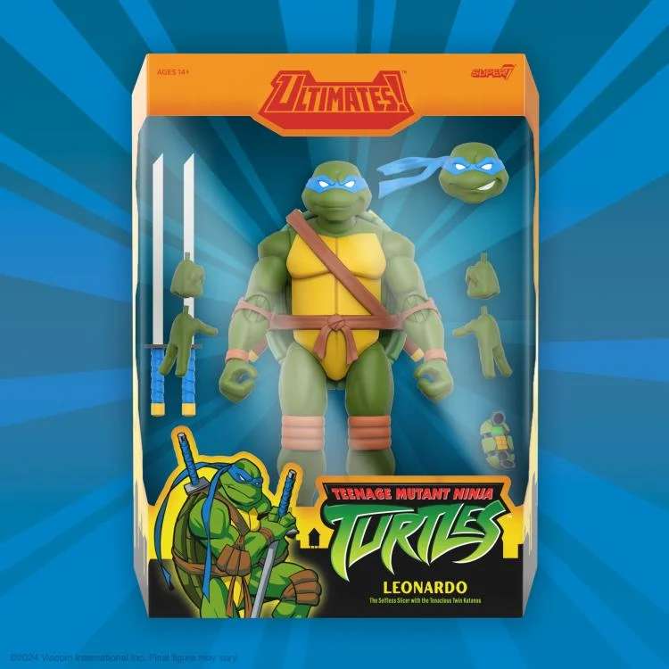TMNT ULTIMATES! W12 LEONARDO ANIMATED 2003