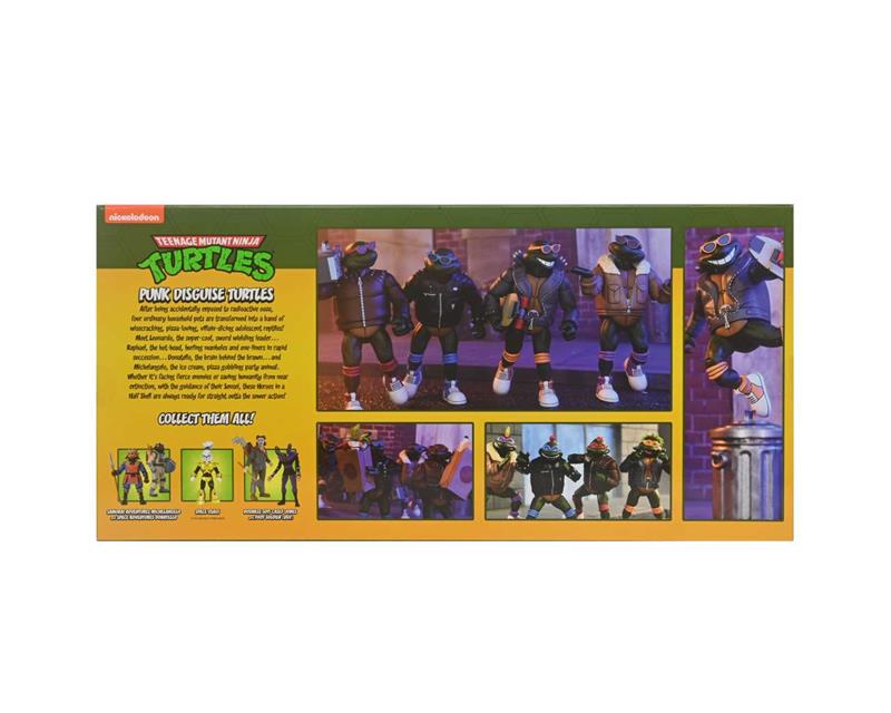 NECA - TMNT CARTOON PUNK TURTLES AF 4 PACK